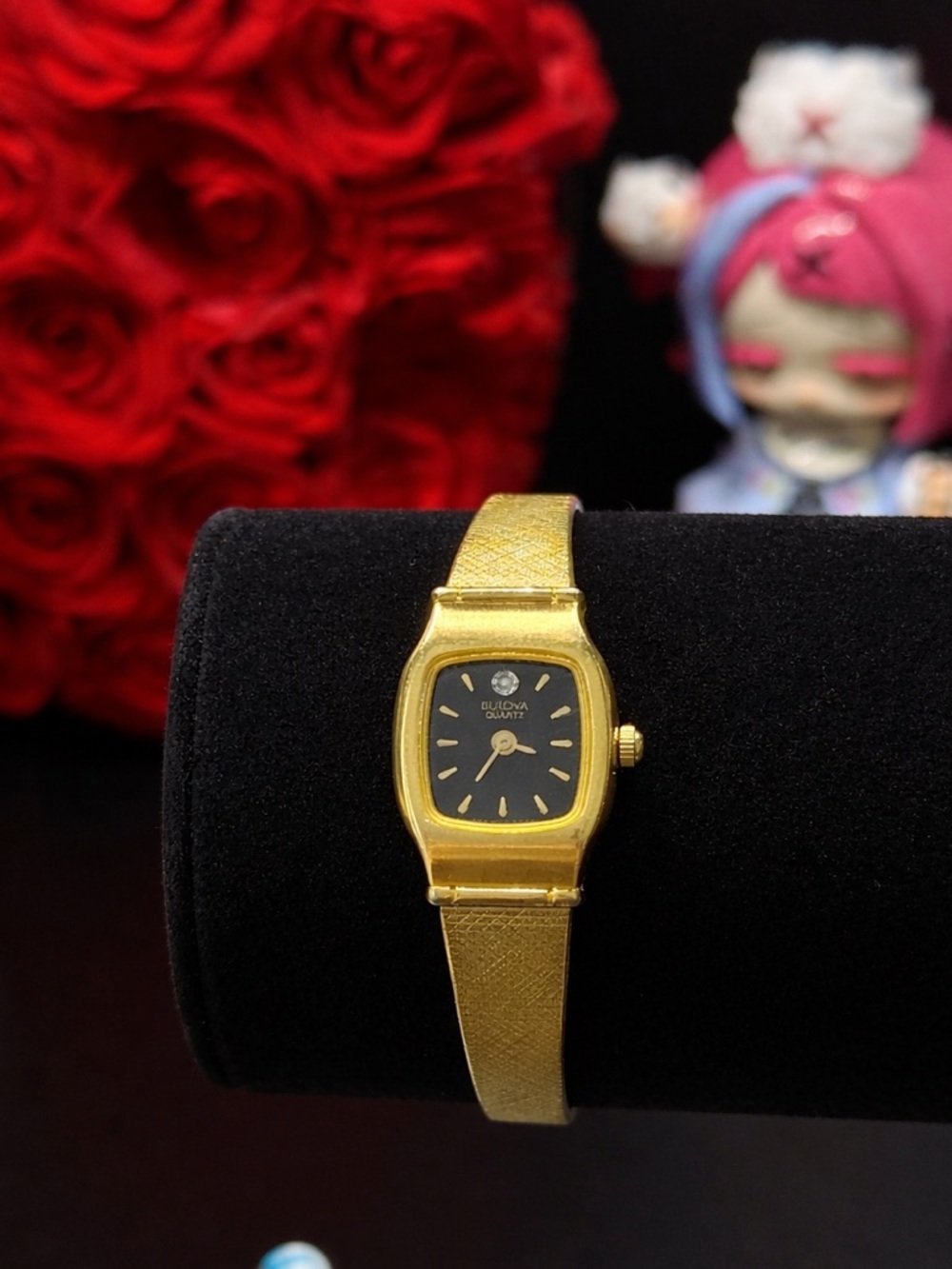Bulova gold tone watch